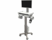 Ergotron CareFit Slim 2.0 - Vozík - lehký provoz - pro Vše v jednom / displej LCD - zdravotní - hliník, vysoce kvalitní plast, pozinkovaná ocel - bílá, teplá šedá - velikost obrazovky: až 27"