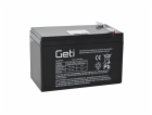 Baterie olověná 12V 9Ah Geti (konektor 6,35 mm) (RBC17)