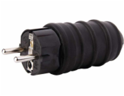 EMOS Vidlica gumená IP44 čierna