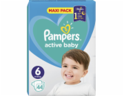 Pampers Active Baby Plenky Velikost 6, 13kg-18kg, 44ks