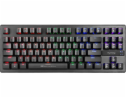 Marvo KG901, Klávesnica CZ/SK, herná, modré spínače typ drôtová (USB), čierna, mechanická, podsvietenie