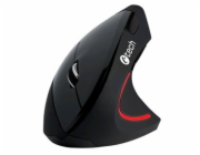 C-TECH myš VEM-09C, vertikální, 6 tlačítek, černá, USB