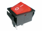 Přepínač kolébkový 2pol/4pin ON-OFF 250V/15A prosvětlený ...
