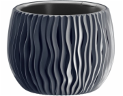 Květináč s vložkou Sandy Bowl 18 cm antracit