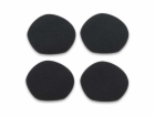 Podtácky Stone PU kůže černá 4 kusy 12x10cm KL-12655