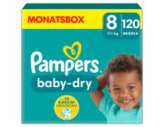 Pampers Baby-Dry 8 120 ks 17+ kg