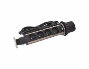 Legrand - Incara™ Tower 60 - Výsuvný zásuvkový blok 4x2P+T, kabel 2m