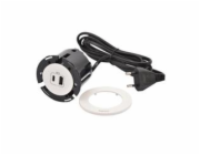 Legrand - Incara™ Disq 60 - Zapuštěná nabíječka USB A+C, bílá, 2m