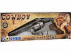 Kovový 12ranný kovbojský revolver