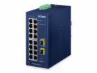 Planet IGS-4215-16T2S-U průmyslový L2 switch, 16x1Gb, 2x1...