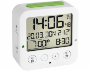 TFA 60.2528.02 Bingo white Digital RC Alarm Clock w. Temper