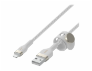 Belkin Flex Lightning/USB-A 2m mfi cert., bílý     CAA010bt2MWH
