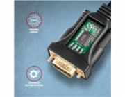 AXAGON ADS-1PQN, USB-A 2.0 - sériový RS-232 DB9-M FTDI adaptér / kabel 1.5m