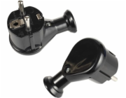 Montis Uni-Schuko WT-50 odnímatelná úhlová zástrčka, černá Produkt Montis MT021-C POLISH