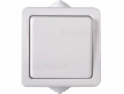 Kanlux TEKNO Jednopólový vypínač 250V bílý IP54 33494