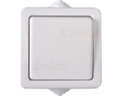Kanlux TEKNO Jednopólový vypínač 250V bílý IP54 33494