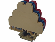 Eti-Polam Závitová lišta, 3-vrstvá, 2,5 mm2, béžová VS 2,5 NA 3 003901320