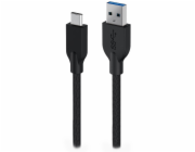 Genius CC-A2CC-3A USB-A na USB-C, 3A, QC3.0, opletený, 150cm, černý GENIUS nabíjecí kabel ACC-A2CC-3A, 150cm, USB-A na USB-C, 3A, QC3.0, opletený, černý