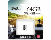 Kingston MicroSDXC karta 64GB microSD XC High Endurance, 95R Class 10 UHS-I U1