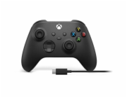 Xbox Wireless Controller černý + USB-C kabel