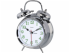 Hama Alarm Clock Nostalgy, silver fluorescent        186326