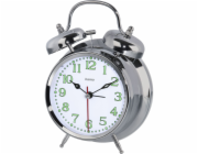 Hama Alarm Clock Nostalgy, silver fluorescent        186326