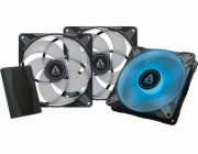 Arctic P14 PWM PST RGB 0dB ventilátor 3-pack + Hub (ACFAN00256A)