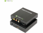 Techly AV adaptér RCA (Cinch) x3 - HDMI černý (301672)