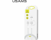Usams USB-C – USB-C + Lightning kabel 1,2 m bílý (63775-uniw)