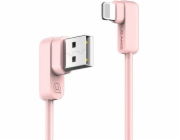 Usams USB-A – Lightning kabel 1,2 m růžový (IPUSBCY03)