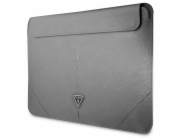 Guess Saffiano Triangle Metal Logo Computer Sleeve 16" Silver Guess Saffiano Triangle Metal Logo Computer sleeve je perfektní obal pro notebook s úhlopříčkou displeje až do 16"