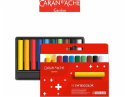 Caran d`Arche CARAN D'ACHE Voskové pastelky Swisscolor, kartonová krabička, 10 ks.