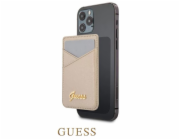 Guess Saffiano Cardslot Metal Logo zlatá Noste své karty v moderním originálním Guess designovaném příslušenství, z vysoce kvalitních materiálů