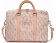 Guess PU G Cube Computer Bag 15/16" Pink Guess Computer bag je perfektní taška pro notebook s úhlopříčkou displeje 15-16"