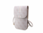 Guess PU 4G Printed Stripes Phone Bag růžový Guess 4G PU Phone bag je perfektní taška přes rameno, nejen pro Váš telefon, peněženku, doklady, klíče.