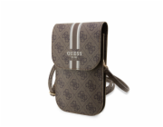 Guess PU 4G Printed Stripes Phone Bag hnědý Guess 4G PU Phone bag je perfektní taška přes rameno, nejen pro Váš telefon, peněženku, doklady, klíče.