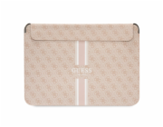 Guess PU 4G Printed Stripes Computer Sleeve 16" růžový Guess 4G Printed Stripes Computer sleeve je perfektní obal pro notebook s úhlopříčkou displeje až do 16"