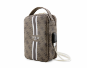 Guess PU 4G Printed Stripes Travel Universal Bag Brown Guess Travel Universal bag je perfektní taška na cesty, do které pohodlně zabalíte vše co potřebujete k provozu telefonu, tabletu nebo notebooku