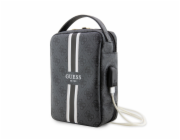 Guess PU 4G Printed Stripes Travel Universal Bag Black Guess Travel Universal bag je perfektní taška na cesty, do které pohodlně zabalíte vše co potřebujete k provozu telefonu, tabletu nebo notebooku