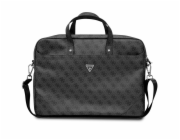 Guess 4G PU Triangle Logo Computer Bag 15/16" Black Luxusní pouzdro značky GUESS vyrobené z kvalitní EKO kůže určené pro notebooky o velikosti 15" až 16" vás jistě zaujme jemně texturovaným povrchem 