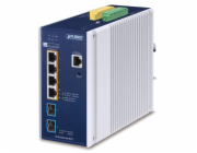 Planet IGS-6325-4UP2X průmyslový L3 switch, 4x2.5Gb, 2x10Gb SFP+, PoE 802.3bt 360W, 48-54VDC, -40~75°C, IP30, fanless