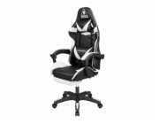 Křeslo herní KRUGER & MATZ GX-150 Warrior černo-bílé