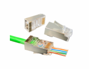 W-Star Konektor FTP RJ45EZ Cat5e 100ks pozlacený 5SLD pass through FRJ45EZC5S