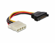 Kábel SATA samec na Molex samica napájací 15 cm