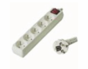 PremiumCord PP5K-02 230V 2m 5 zásuvky + vyp