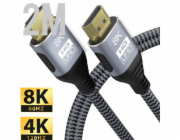 GEMBIRD Kábel HDMI 2.1 M/M 2m, 8K Ultra High Plus
