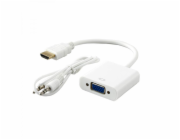 SBOX Adaptér HDMI samec/VGA samica+Audio
