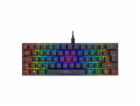 DELTACO GAM-075-UK, Hráčská klávesnice, USB, RGB EN
