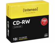INTENSO CD-RW Slim Case 700MB REW 10ks