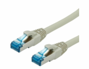 S/FTP (PiMF) Patchkábel LSOH 1m cat.6a, sivý, Cu